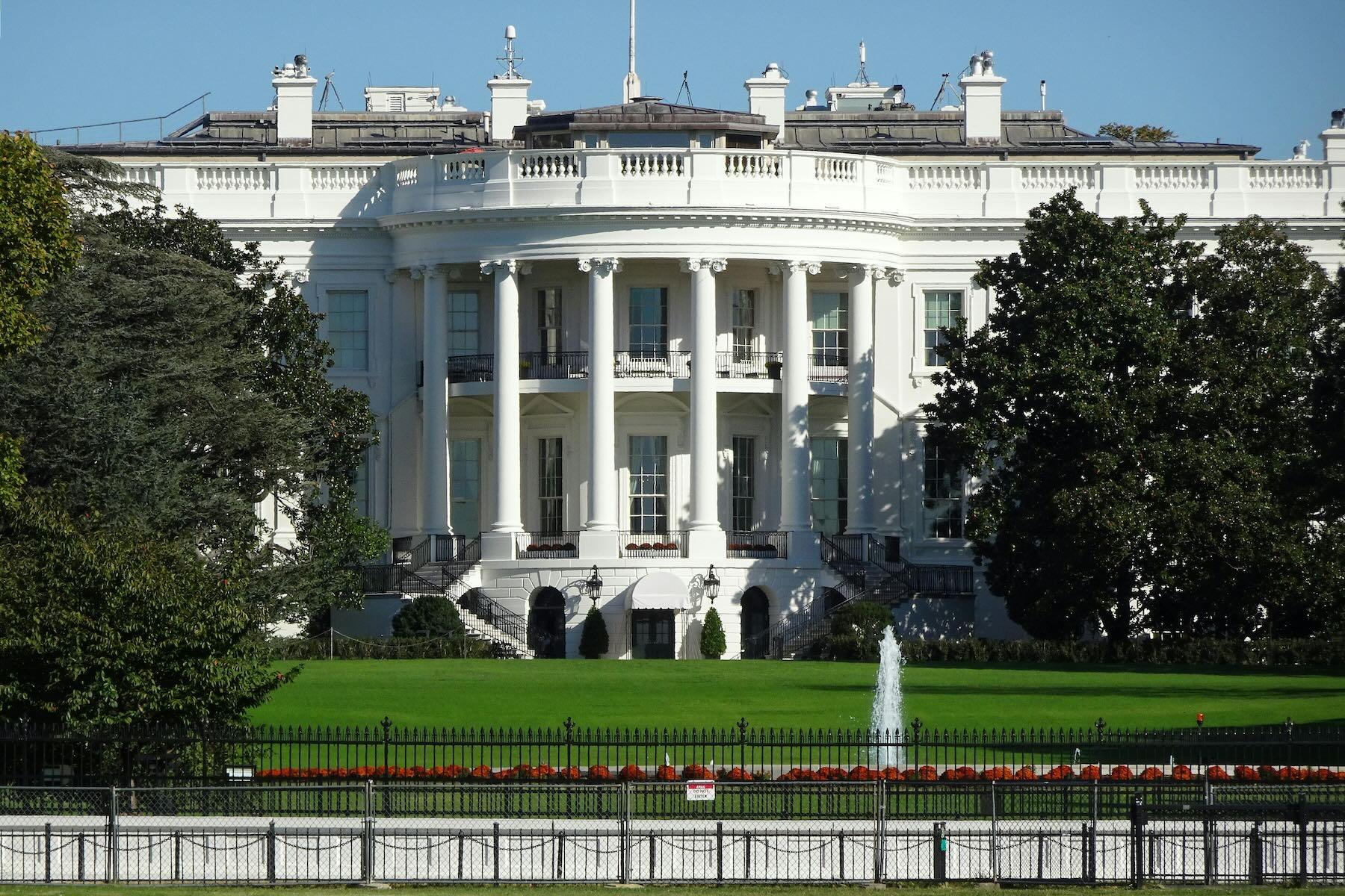 A photo of the White House